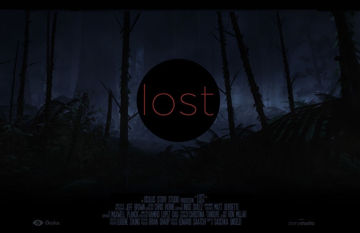 A poster for Oculus Story Studios first short, Lost, which premiered at the 2015 Sundance Film Festival