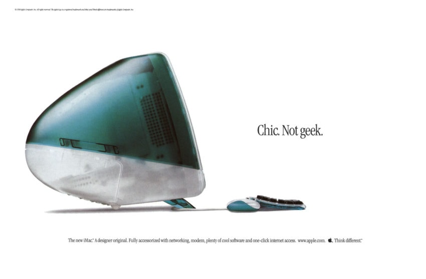 Vintage iMac ad (circa 1999)